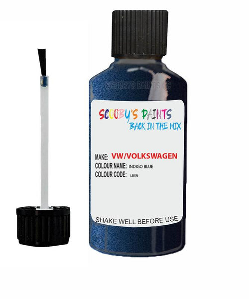 volkswagen golf indigo blue code lb5n touch up paint 1998 2010 Scratch Stone Chip Repair 