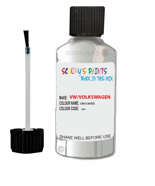 volkswagen tiguan oryx white code l0k1 touch up paint 2010 2019 Scratch Stone Chip Repair 