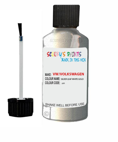 volkswagen passat cc silver leaf white gold code lr7l touch up paint 2006 2016 Scratch Stone Chip Repair 