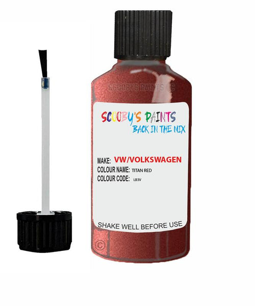 volkswagen jetta titan red code lb3v touch up paint 1990 1997 Scratch Stone Chip Repair 