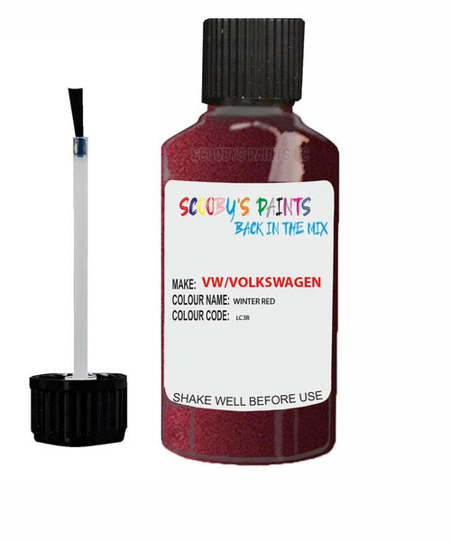volkswagen jetta winter red code lc3r touch up paint 2004 2009 Scratch Stone Chip Repair 