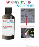 volkswagen passat cc black oak brown code location sticker lb8r touch up paint 2011 2018