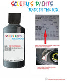 volkswagen golf blue anthrazite code location sticker lc7v touch up paint 1997 2010
