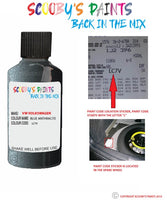 volkswagen jetta blue anthrazite code location sticker lc7v touch up paint 1997 2010