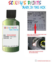 volkswagen golf cosmic green code location sticker la6p touch up paint 1997 2018