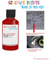 volkswagen jetta flash red code location sticker lg3e touch up paint 1990 2018