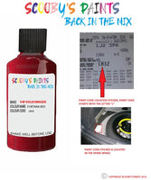 volkswagen passat cc fortana red code location sticker lb3z touch up paint 2013 2019