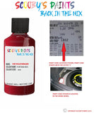 volkswagen passat cc fortana red code location sticker lb3z touch up paint 2013 2019