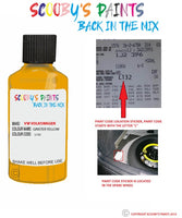 volkswagen jetta ginster yellow code location sticker l132 touch up paint 1998 2016