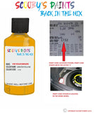 volkswagen jetta ginster yellow code location sticker l132 touch up paint 1998 2016