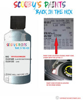 volkswagen golf glacier emotion blue code location sticker ld5m touch up paint 2011 2015