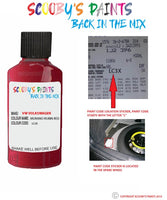 volkswagen golf murano rubin red code location sticker lc3x touch up paint 2000 2018