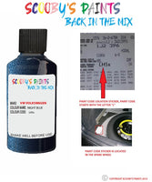 volkswagen passat cc night blue code location sticker lh5x touch up paint 2009 2019