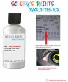 volkswagen touareg oryx white code location sticker l0k1 touch up paint 2010 2019