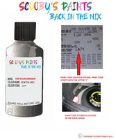 volkswagen golf pewter grey code location sticker la7y touch up paint 1990 1994