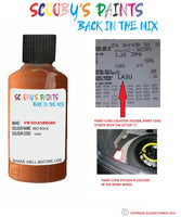 volkswagen touran red rock code location sticker la3u touch up paint 2007 2010