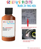 volkswagen touran red rock code location sticker la3u touch up paint 2007 2010