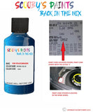 volkswagen touareg rising blue code location sticker lr5z touch up paint 2007 2017