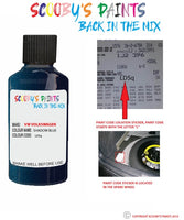 volkswagen passat cc shadow blue code location sticker ld5q touch up paint 2002 2016