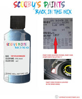 volkswagen jetta steel blue code location sticker lb5t touch up paint 1991 2009