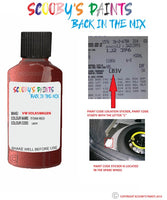 volkswagen transporter titan red code location sticker lb3v touch up paint 1990 1997