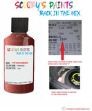 volkswagen transporter titan red code location sticker lb3v touch up paint 1990 1997