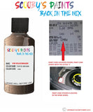 volkswagen touareg toffee brown code location sticker lh8z touch up paint 2009 2017