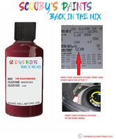 volkswagen jetta winter red code location sticker lc3r touch up paint 2004 2009