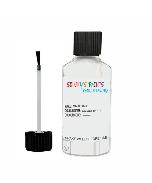 vauxhall antara galaxy white code 26u gcb touch up paint 2007 2009 Scratch Stone Chip Repair 