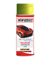spray paint aerosol basecoat chip repair panel body shop dent refinish vauxhall karl fresh green lime 