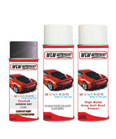 vauxhall antara gunsmoke grey aerosol spray car paint clear lacquer gqk With primer anti rust undercoat protection