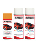 vauxhall arena mandarin orange aerosol spray car paint clear lacquer 31 71u 99u With primer anti rust undercoat protection