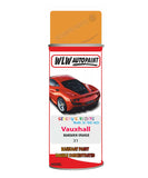 spray paint aerosol basecoat chip repair panel body shop dent refinish vauxhall arena mandarin orange 