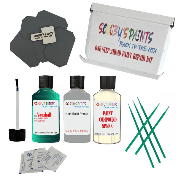 Paint For VAUXHALL OCEAN GREEN Code: 396 Paint Detailing Scratch Repair Kit