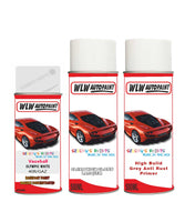 vauxhall corsa olympic white aerosol spray car paint clear lacquer 40r gaz gow With primer anti rust undercoat protection