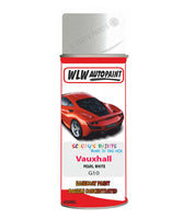 spray paint aerosol basecoat chip repair panel body shop dent refinish vauxhall grandland x pearl white 