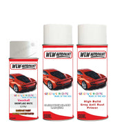 vauxhall mokka snowflake white aerosol spray car paint clear lacquer gyn With primer anti rust undercoat protection