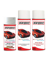 vauxhall corsa abalone white aerosol spray car paint clear lacquer 42a 42b 486b Primer undercoat anti rust protection