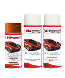 volkswagen polo copper orange aerosol spray car paint clear lacquer la2w With primer anti rust undercoat protection