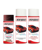 volkswagen touran crimson red aerosol spray car paint clear lacquer ld3y With primer anti rust undercoat protection