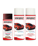 volkswagen touran crimson red aerosol spray car paint clear lacquer ld3y With primer anti rust undercoat protection