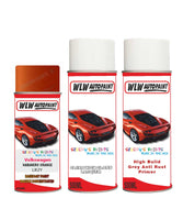 volkswagen golf habanero orange aerosol spray car paint clear lacquer lb2y With primer anti rust undercoat protection