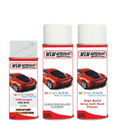 volkswagen polo gti pure white aerosol spray car paint clear lacquer lc9a With primer anti rust undercoat protection