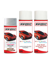 volkswagen beetle white silver aerosol spray car paint clear lacquer lb9z With primer anti rust undercoat protection