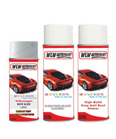 volkswagen golf white silver aerosol spray car paint clear lacquer lb9z With primer anti rust undercoat protection