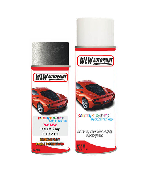 volkswagen tiguan indium grey aerosol spray car paint clear lacquer lr7hBody repair basecoat dent colour