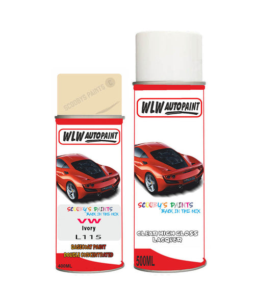 volkswagen passat limo ivory aerosol spray car paint clear lacquer l115Body repair basecoat dent colour