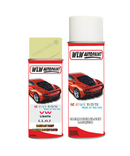 volkswagen transporter limette aerosol spray car paint clear lacquer ll6jBody repair basecoat dent colour