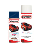 volkswagen polo meer blue aerosol spray car paint clear lacquer ld5eBody repair basecoat dent colour
