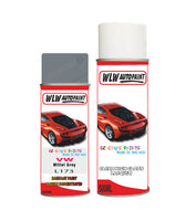 volkswagen touran mittel grey aerosol spray car paint clear lacquer l173Body repair basecoat dent colour